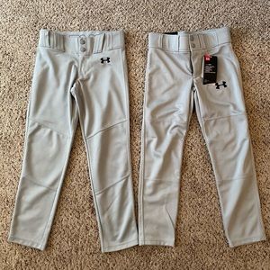 Youth small under Armour baseball pants-light gray